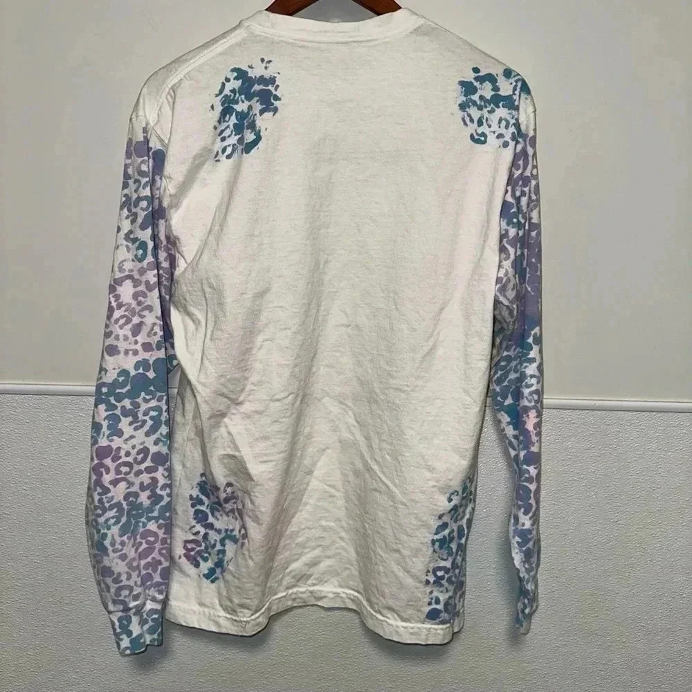 Women's American Apparel Long Sleeve Shirt, Size S, White and Purple SENIOR - Picture 6 of 8